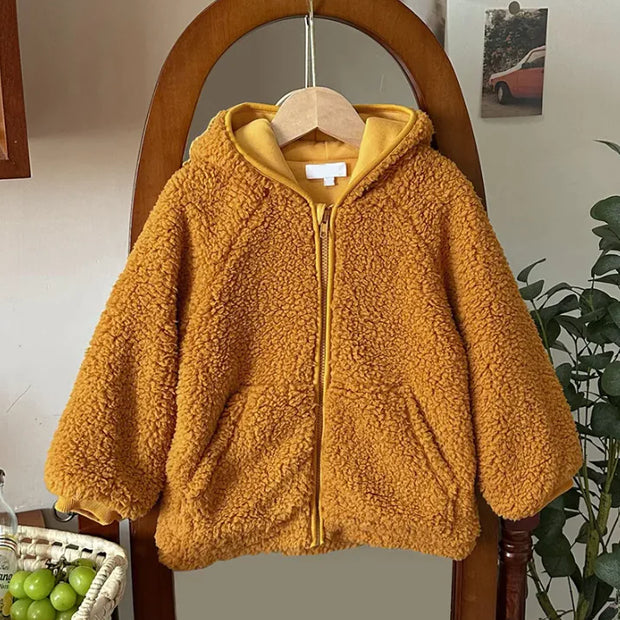 Warm Polar Fleece Pointed Hat Plush Coat CosmikCart