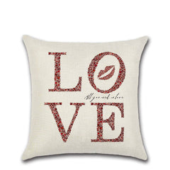 Day Love Theme Linen PillowcaseValentine's Day Love Theme Linen PillowcaseProduct Information:
 
 Product category: cushion cover/pillow cover
 
 Style: modern and simple
 
 Jacket material: linen
 
 Filling material: PP cotton
 
 MaterialCosmikCartShopper