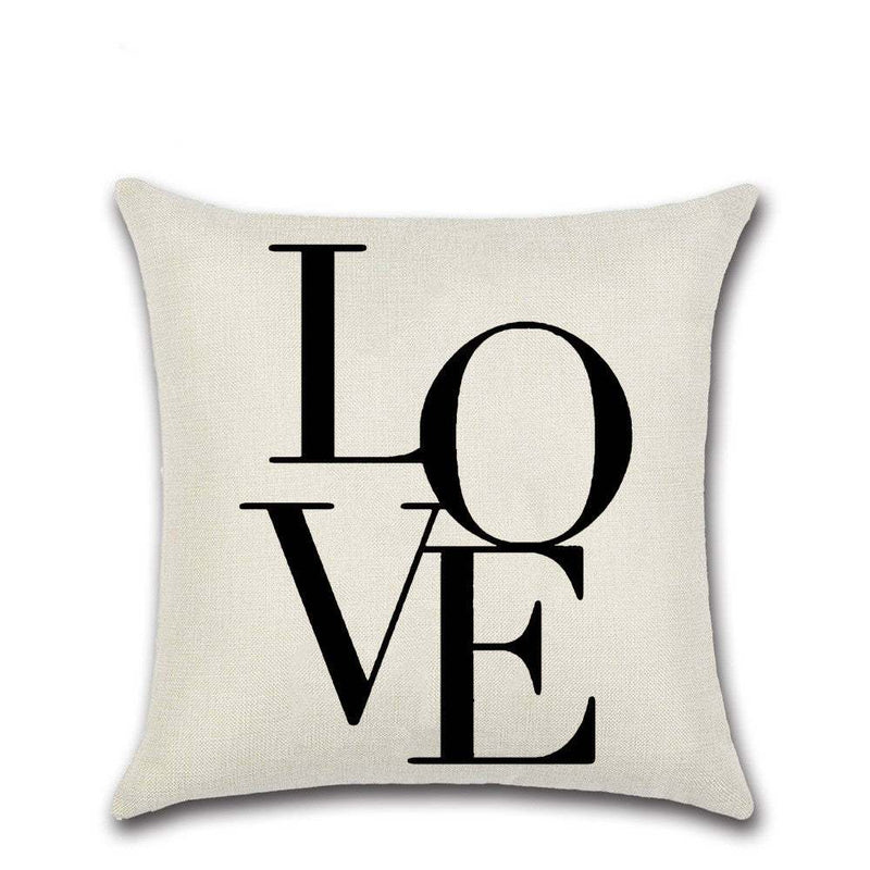 Day Love Theme Linen PillowcaseValentine's Day Love Theme Linen PillowcaseProduct Information:
 
 Product category: cushion cover/pillow cover
 
 Style: modern and simple
 
 Jacket material: linen
 
 Filling material: PP cotton
 
 MaterialCosmikCartShopper