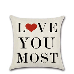 Day Love Theme Linen PillowcaseValentine's Day Love Theme Linen PillowcaseProduct Information:
 
 Product category: cushion cover/pillow cover
 
 Style: modern and simple
 
 Jacket material: linen
 
 Filling material: PP cotton
 
 MaterialCosmikCartShopper