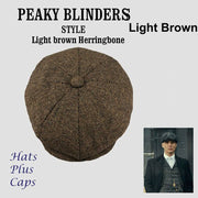 Wool Newsboy Cap – Classic Gatsby-Style Flat Cap for Men & Women