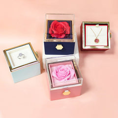 Rotating Soap Flower Rose Gift Box Creative Rotating Rose Jewelry Packaging Box Valentine'Rotating Soap Flower Rose Gift Box Creative Rotating Rose Jewelry PackOverview:


 1.【Romantic Gifts for Her】Forever rose symbolizes forever love, harmonious family, and loyal friendship. Surprise your loved ones.
 
 2.【Preserved ForevCosmikCartShopper