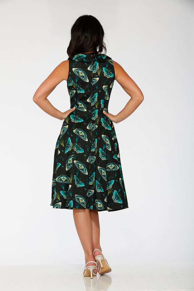 23242 Dark and Mystical Butterfly Swing Dress