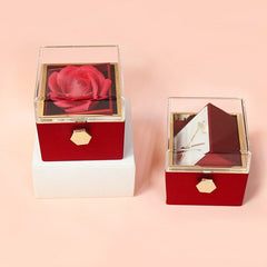 Rotating Soap Flower Rose Gift Box Creative Rotating Rose Jewelry Packaging Box Valentine'Rotating Soap Flower Rose Gift Box Creative Rotating Rose Jewelry PackOverview:


 1.【Romantic Gifts for Her】Forever rose symbolizes forever love, harmonious family, and loyal friendship. Surprise your loved ones.
 
 2.【Preserved ForevCosmikCartShopper