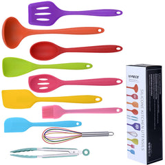 10-piece Silicone Kitchenware Non-stick Cooking Spatula Set CosmikCart