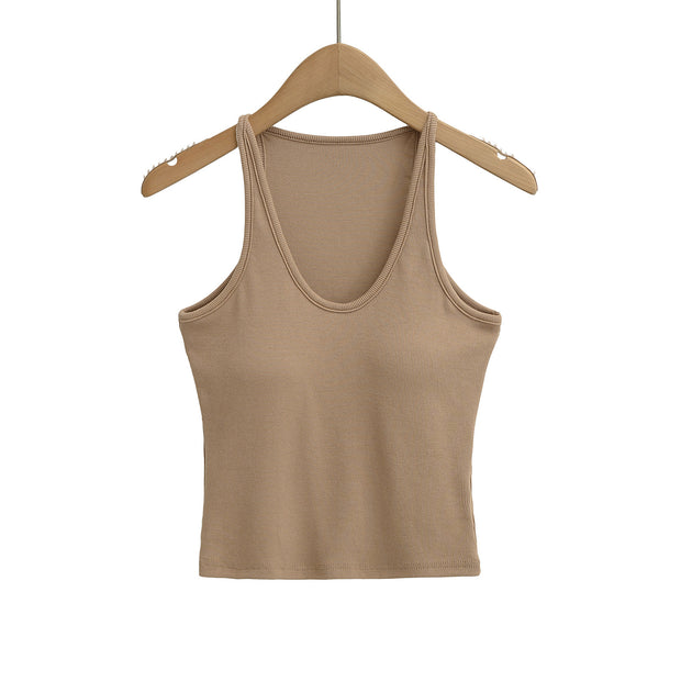 U-neck Strapless Tank Top