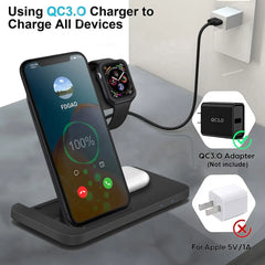 3in1 Wireless Fast Charger Station Zendrop