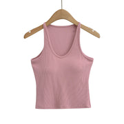 U-neck Strapless Tank Top