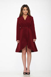 BU4124 Katherine Coat in Burgundy