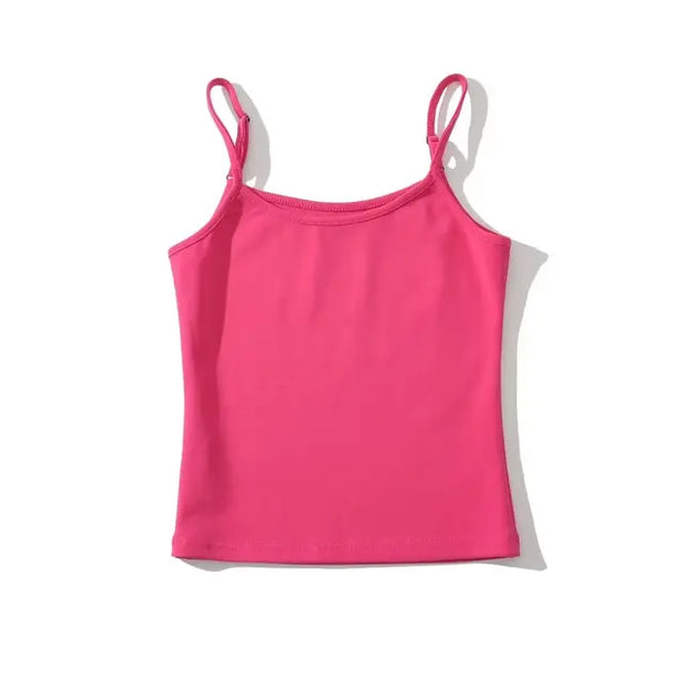 Summer  Cami Tank Top For Women Elastic Slim Crop Tops