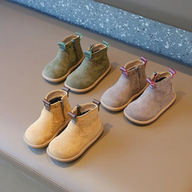 Baby Suede Oxford Boots – Plush, Non-Slip CosmikCart