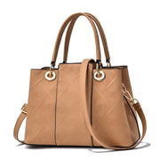 Newposs Women Bag Vintage Casual Tote Top-Handle Women Messenger Bags Shoulder student Handbag Purse Wallet Leather New