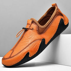 Fashion British Leisure Men'Fashion British Leisure Men's Leather ShoesProduct information:
 
 Pattern: solid color
 
 Applicable sports: Universal
 
 Color: black, white, brown
 
 Upper height: low top
 
 Heel height: flat heel
 
 HeelCosmikCartShopper