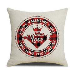 Day red pillowcase cushion coverValentine's Day red pillowcase cushion coverMaterial: Linen
 
 Size: 45*45cm
 
 color type: red
 
 Color: VR001, VR002, VR003, VR004
 
 Style: American
 
 Space: bedroomCosmikCartShopper