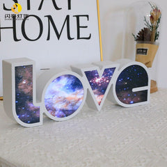 Girlfriend Birthday Wedding Party Decoration Romantic Wedding DecorValentine's Day LED LOVE Light Valentine's Day Gift For Girlfriend BirOverview:
 
 1.Lovely and simple design , the lamp shade is designed in rainbow style matching with "LOVE"word , a great room decorative lamp
 
 2.Made with high quaCosmikCartShopper