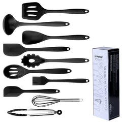 10-piece Silicone Kitchenware Non-stick Cooking Spatula Set CosmikCart