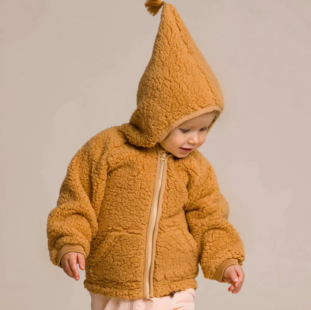 Warm Polar Fleece Pointed Hat Plush Coat CosmikCart