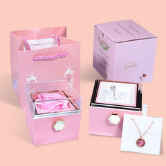 Rotating Soap Flower Rose Gift Box Creative Rotating Rose Jewelry Packaging Box Valentine'Rotating Soap Flower Rose Gift Box Creative Rotating Rose Jewelry PackOverview:


 1.【Romantic Gifts for Her】Forever rose symbolizes forever love, harmonious family, and loyal friendship. Surprise your loved ones.
 
 2.【Preserved ForevCosmikCartShopper