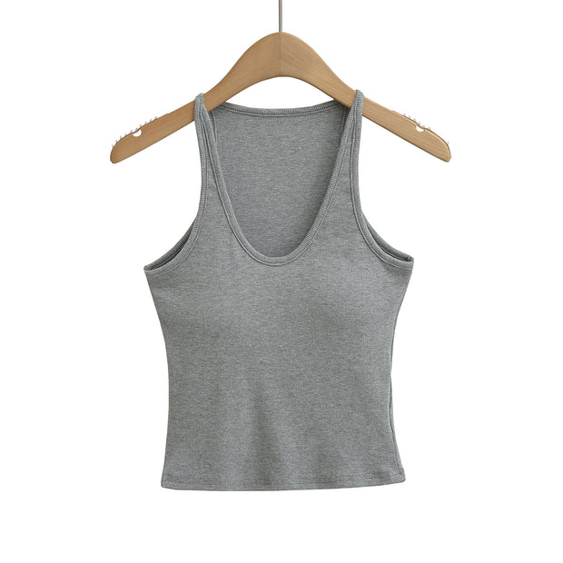 U-neck Strapless Tank Top
