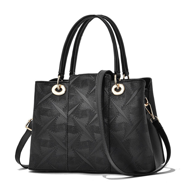 Newposs Women Bag Vintage Casual Tote Top-Handle Women Messenger Bags Shoulder student Handbag Purse Wallet Leather New