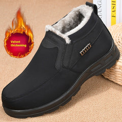 Winter Fleece-lined Thick Waterproof Warm Men's Cotton Shoes CosmikCart