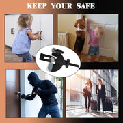 Portable Door Lock Privacy Extra Security Lock Anti Theft Travel Inside Door Locker for Traveling Home Bedroom Apartment