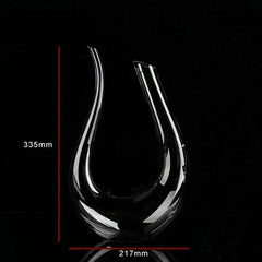 -shaped Wine DecanterCrystal U-shaped Wine DecanterProduct Description
Transform your wine-drinking experience with the Crystal U-Shaped Wine Decanter, a masterpiece of design and functionality. This 1500ml decanter CosmikCartShopper