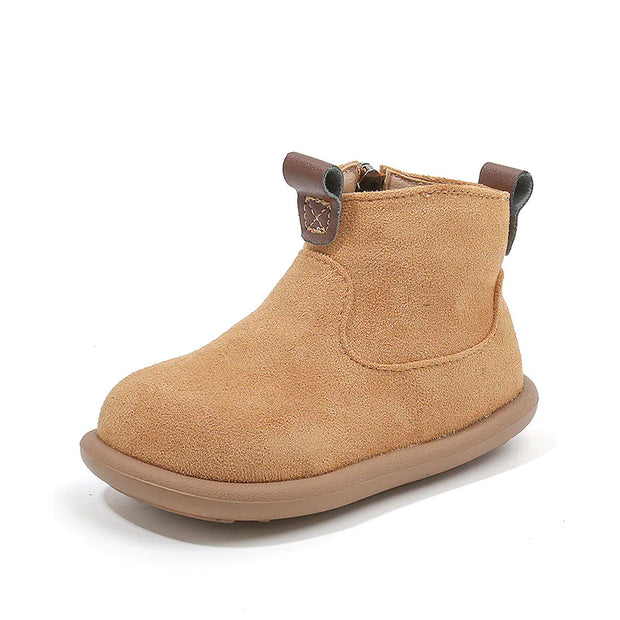 Baby Suede Oxford Boots – Plush, Non-Slip CosmikCart