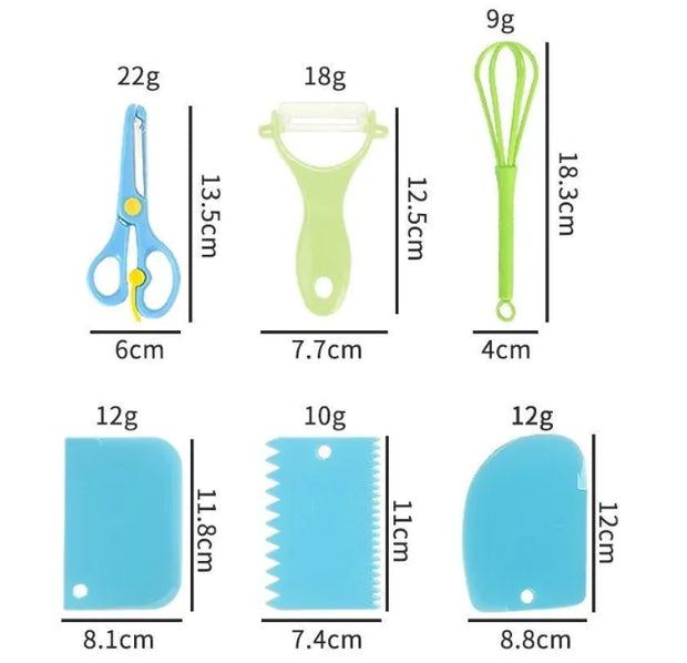 Children's Plastic Kitchen Tools Set CosmikCart