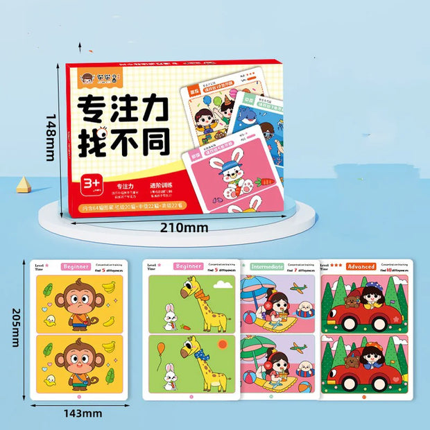 Erasable Spot the Difference Cards