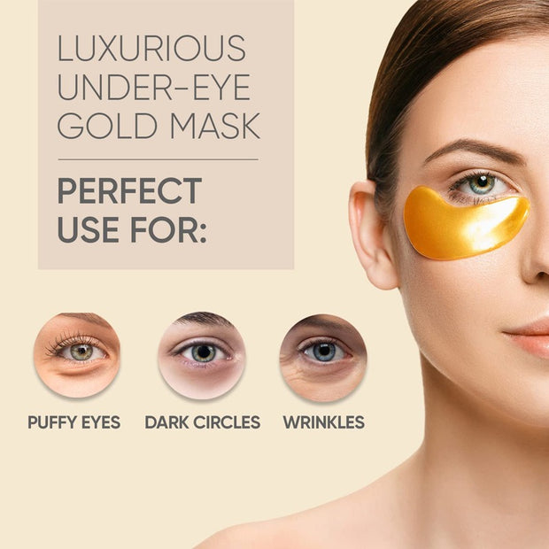 GOLD EYE MASK to remove eye bags, reduce fine lines and moisturize eye patches