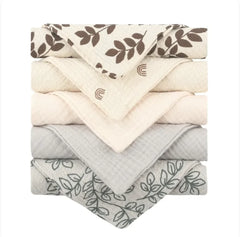 5-Pack Baby Cotton Face Towels CosmikCart