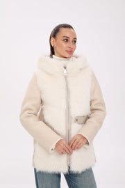 Pre-Order. Re-Stock Ships October 15. ⇆ Reversible Hooded Wool Blend Jacket
