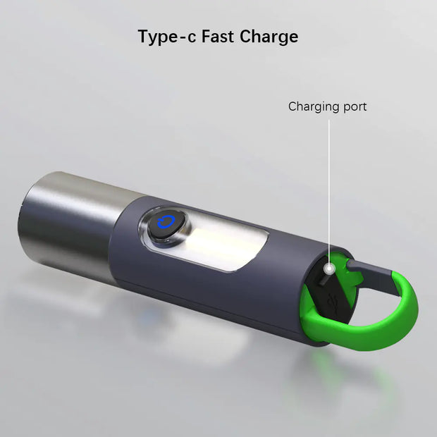 USB Rechargeable Waterproof Ultra Bright LED Flashlight