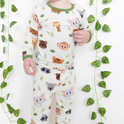Animals 2pc Long Sleeve Pajamas
