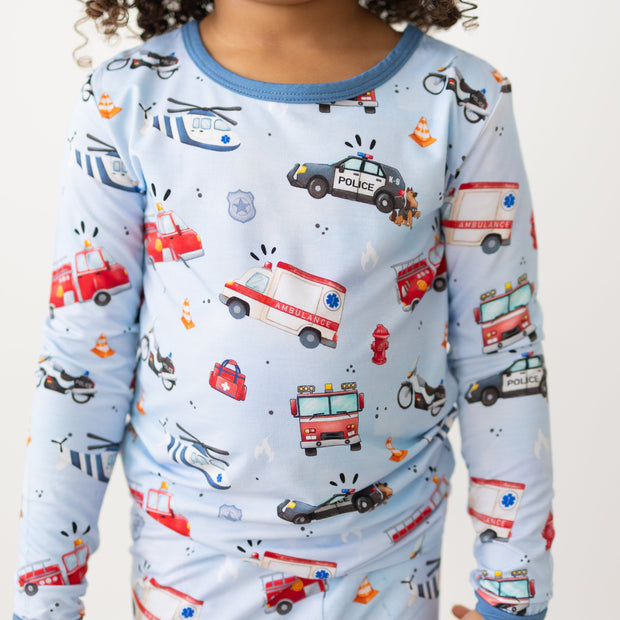 First Responders 2pc Long Sleeve Pajamas