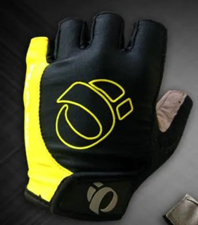 Bicycle Half Finger Microfiber Shock Absorbing Gloves