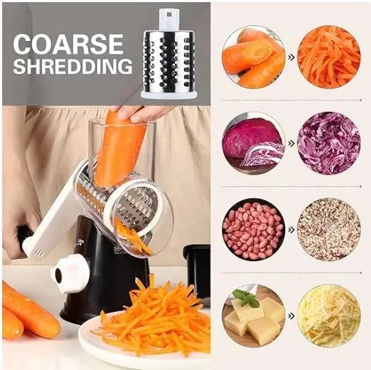 Kitchen Manual GraterKitchen Manual  GraterProduct Description
Transform your meal preparation with the Kitchen Manual Grater—a versatile and efficient tool designed to make grating effortless and safe. From CosmikCartShopper