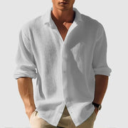Men’s Long Sleeve Fashion Shirt – Single Breasted Casual Style