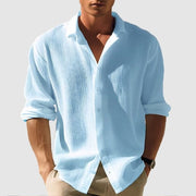 Men’s Long Sleeve Fashion Shirt – Single Breasted Casual Style