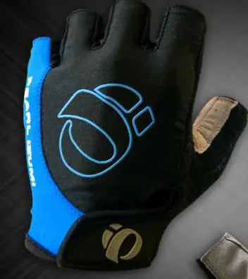 Bicycle Half Finger Microfiber Shock Absorbing Gloves