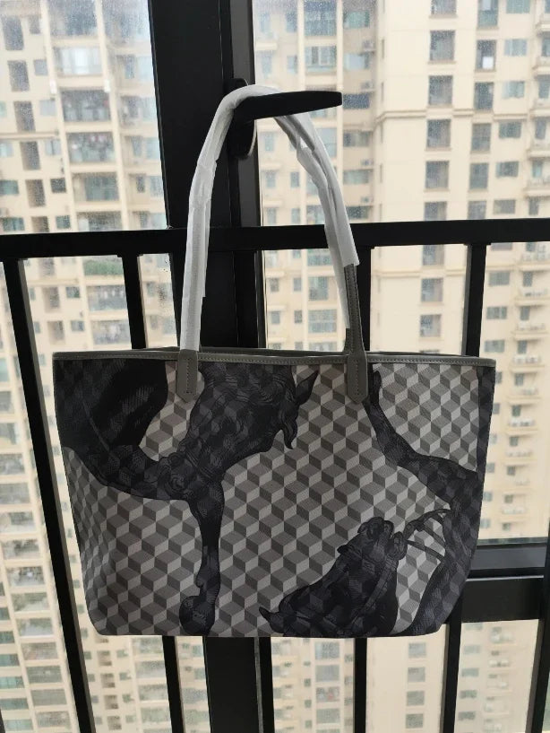 New Tote Bag for Women | Famous Brands Casual Totes & Large Capacity Noir Shoulder Bag (High Quality Genuine Leather)