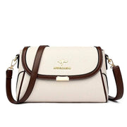 Solid Color High-Quality Leather Small Shoulder Bags | New Messenger Bags with Strap & Designer Crossbody Bag (Sac à Main)