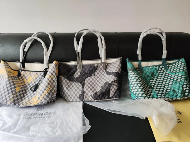 New Tote Bag for Women | Famous Brands Casual Totes & Large Capacity Noir Shoulder Bag (High Quality Genuine Leather)