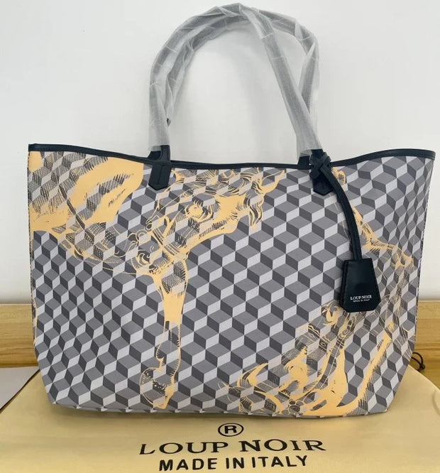 New Tote Bag for Women | Famous Brands Casual Totes & Large Capacity Noir Shoulder Bag (High Quality Genuine Leather)