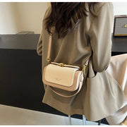 High-Grade Sense Women's Small Square Bags | Trendy Classic PU Leather Lady Commuter Shoulder Bag & Short Handle Handbags