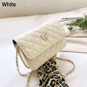 PU Leather Shoulder Bag Classic Style | Diamond Pattern Chain Bag & Women's Trendy All-Match Crossbody Bag (Mini Korean Style)