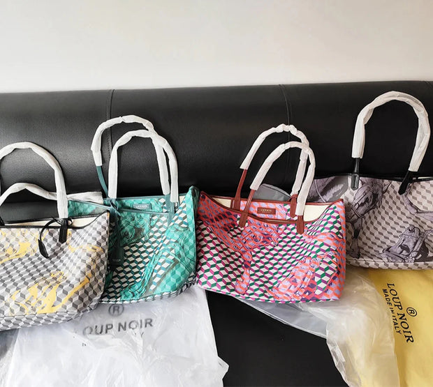 New Tote Bag for Women | Famous Brands Casual Totes & Large Capacity Noir Shoulder Bag (High Quality Genuine Leather)