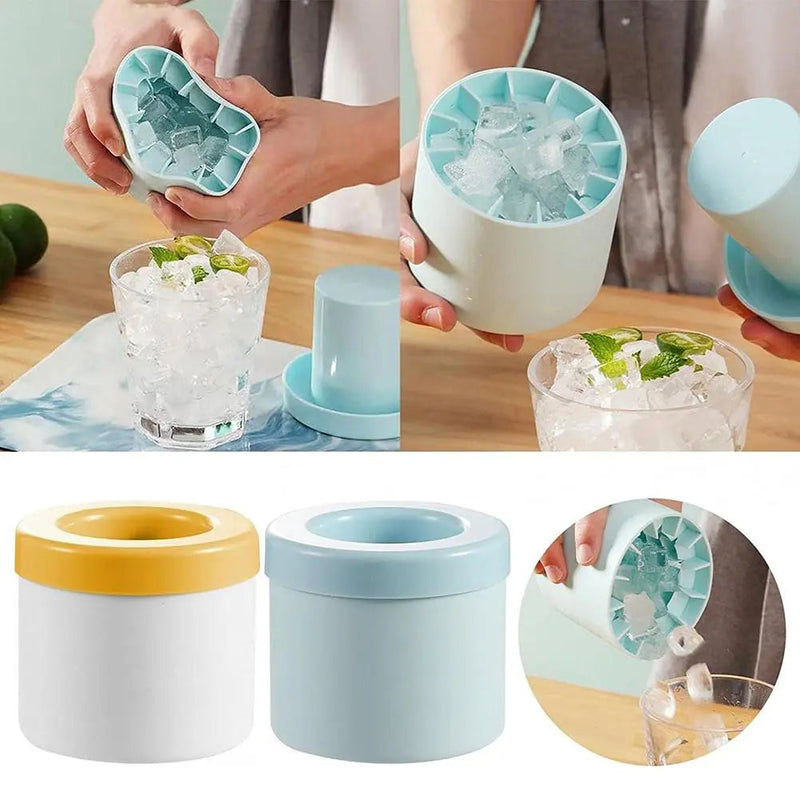 Silicone Cylinder Portable Ice Maker Zendrop