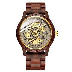 Wooden Men's Mechanical Watch Zendrop